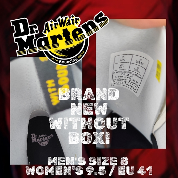 Dr. Martens White Zavala Combat Boots - Picture 8 of 8